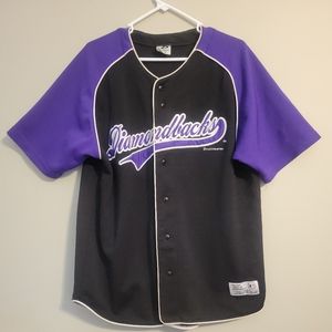 Dynasty Series Diamondbacks Baseball‎ Jersey Large Short Sleeve Botton Up